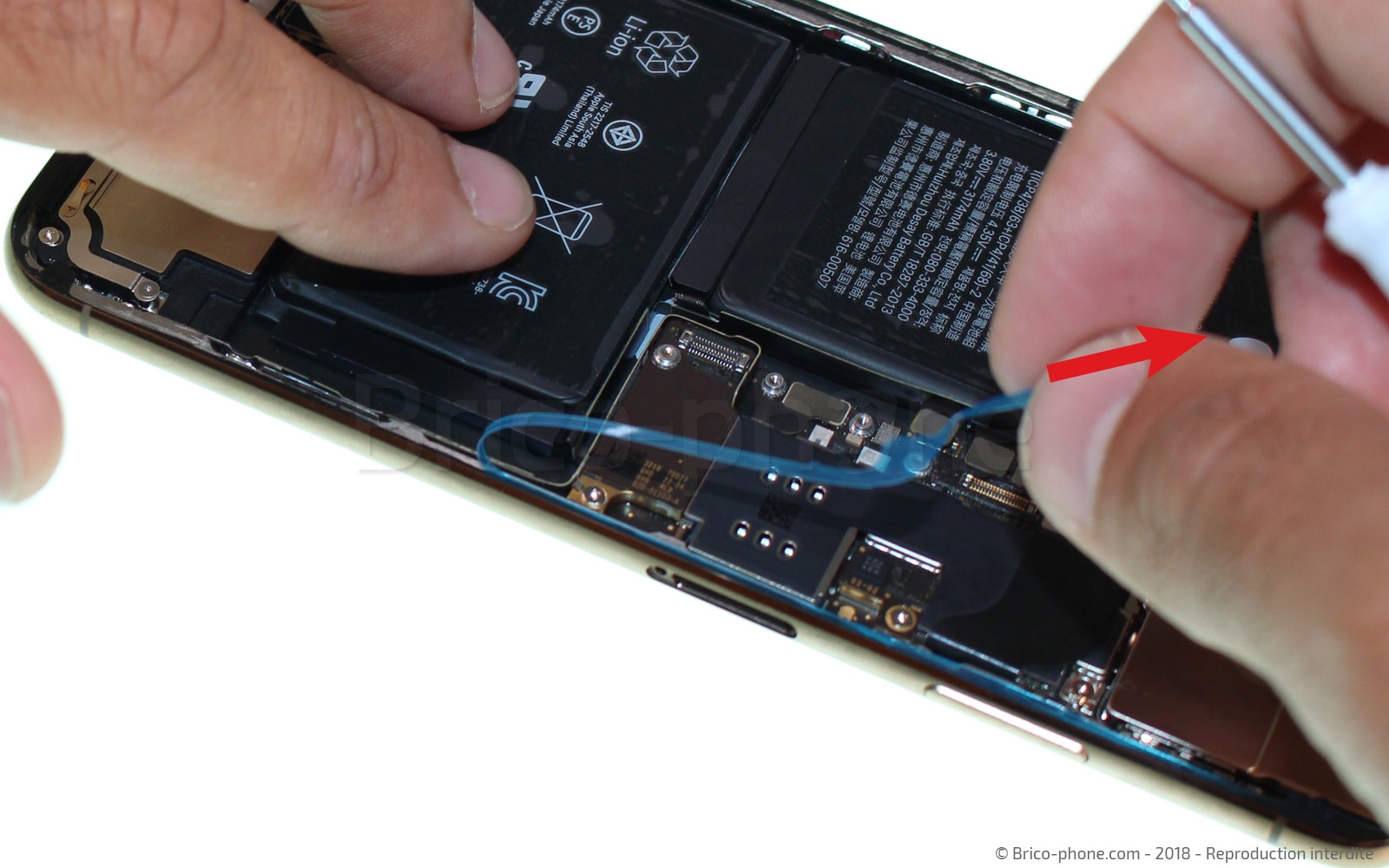 Changement du haut-parleur externe sur iPhone XS Max photo 4