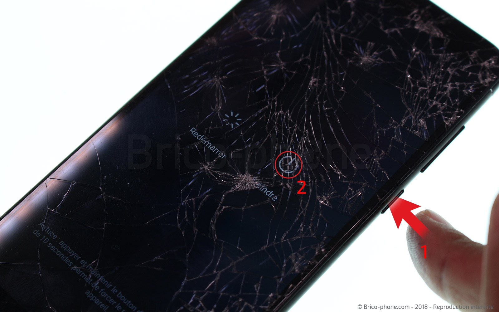 Changement de coque arrière avec lecteur d'empreintes sur P Smart 2018 photo 1