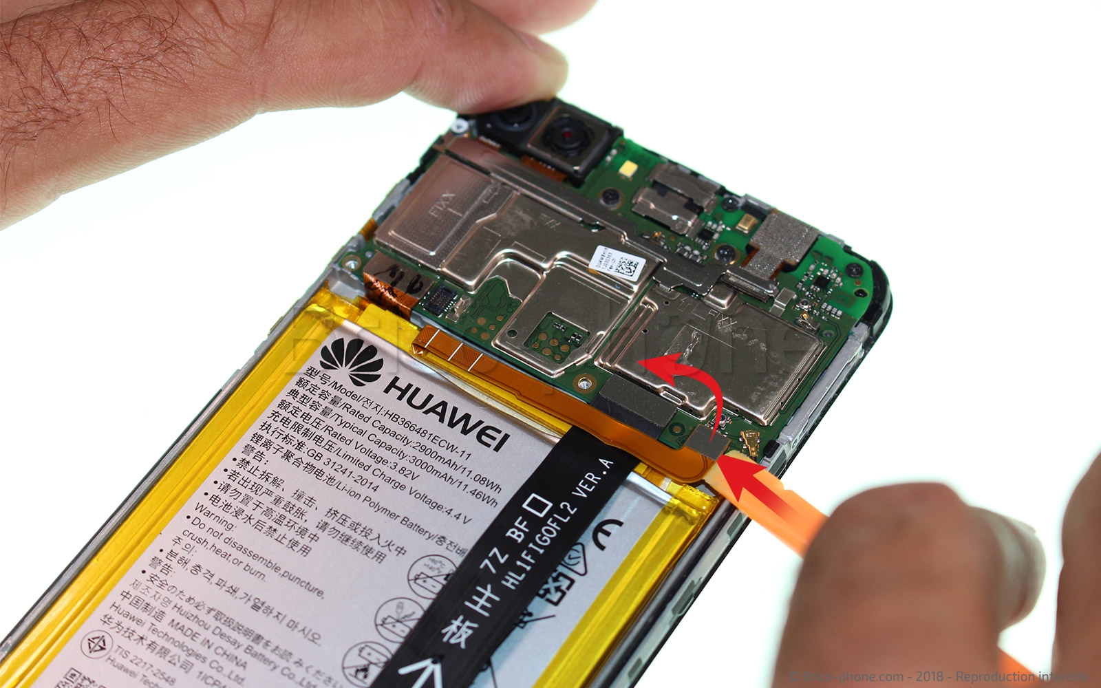 Changement d'écran (vitre+LCD) sur P Smart 2018 photo 3