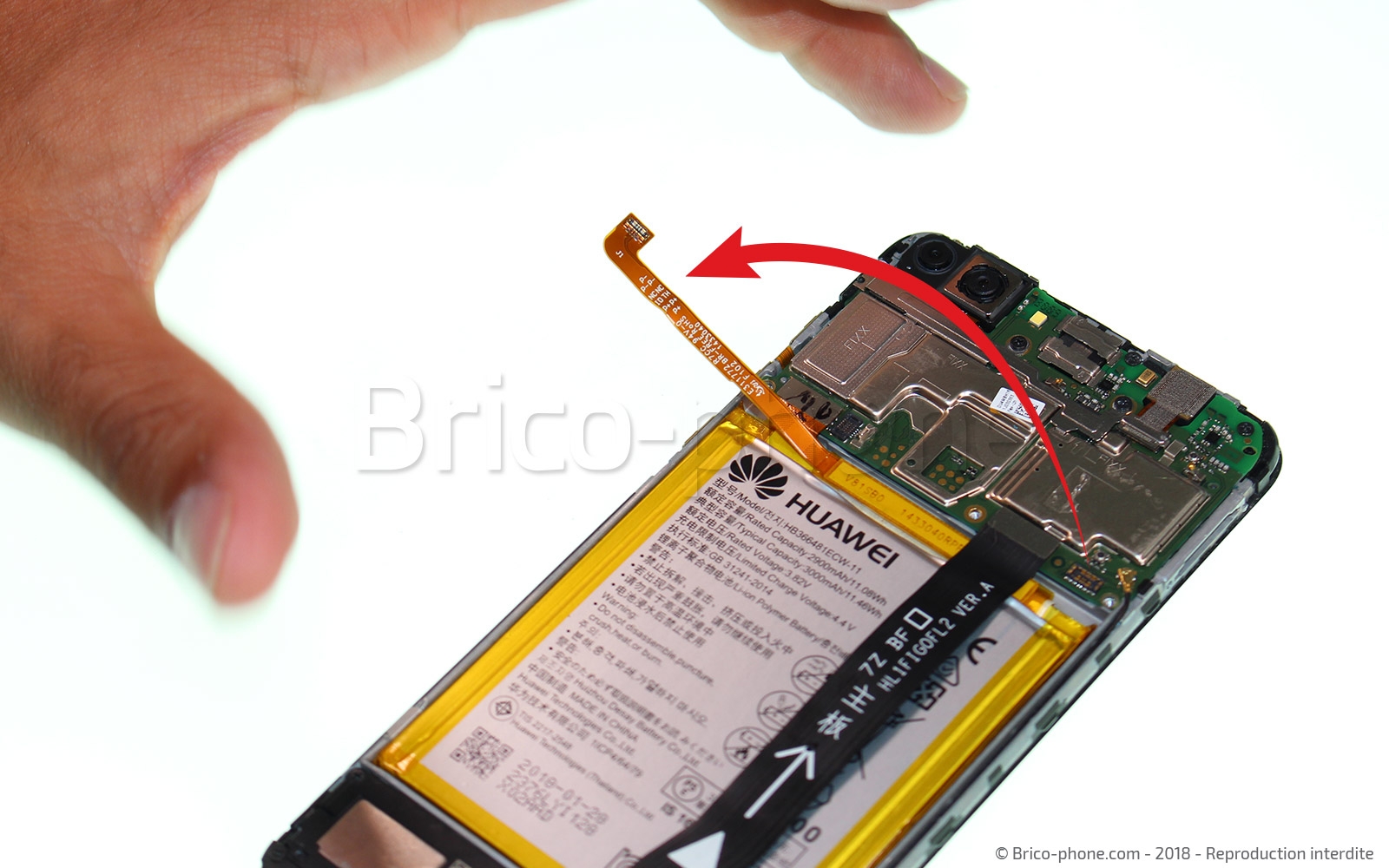 Changement d'écran (vitre+LCD) sur P Smart 2018 photo 4