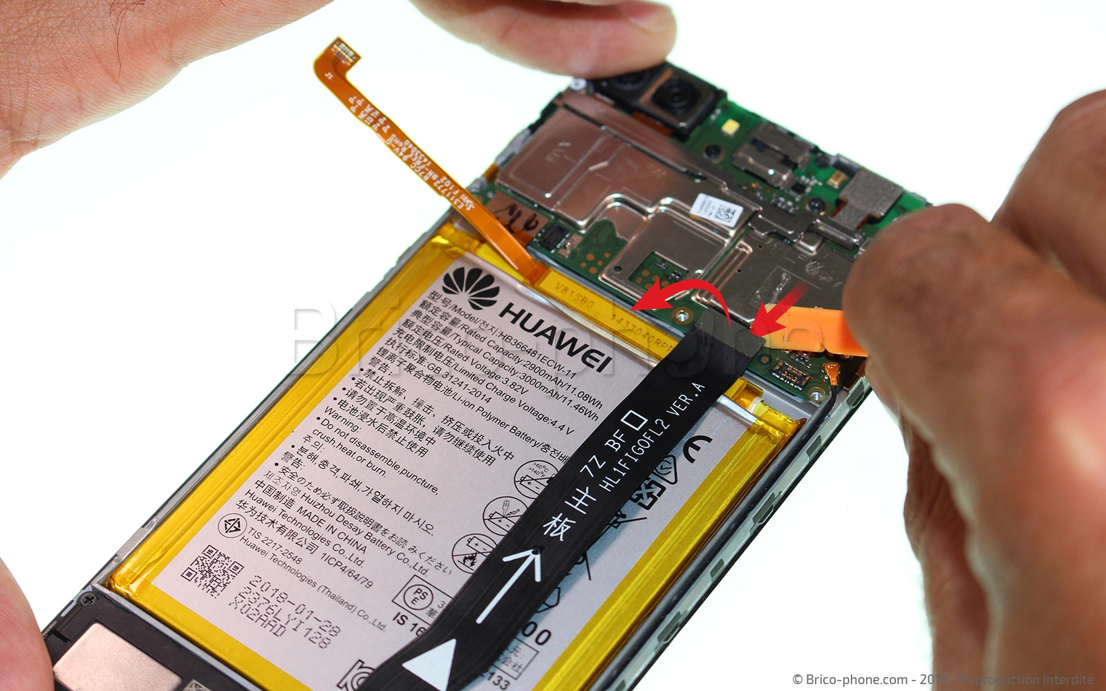 Changement d'écran (vitre+LCD) sur P Smart 2018 photo 1