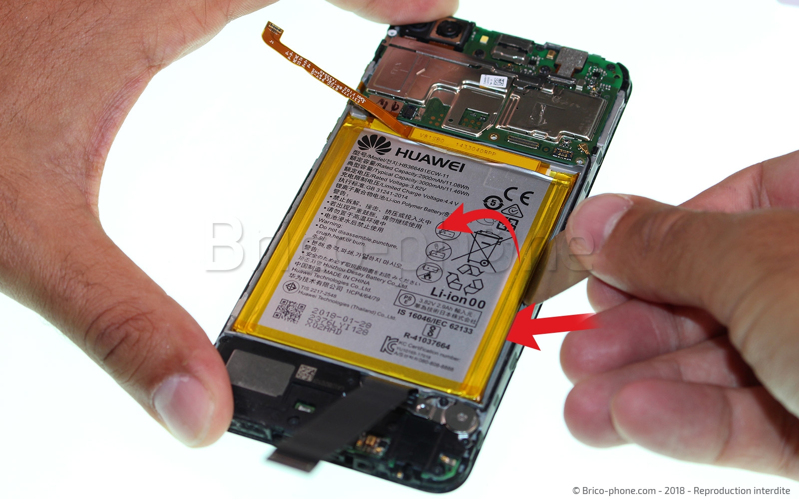 Changement d'écran (vitre+LCD) sur P Smart 2018 photo 1