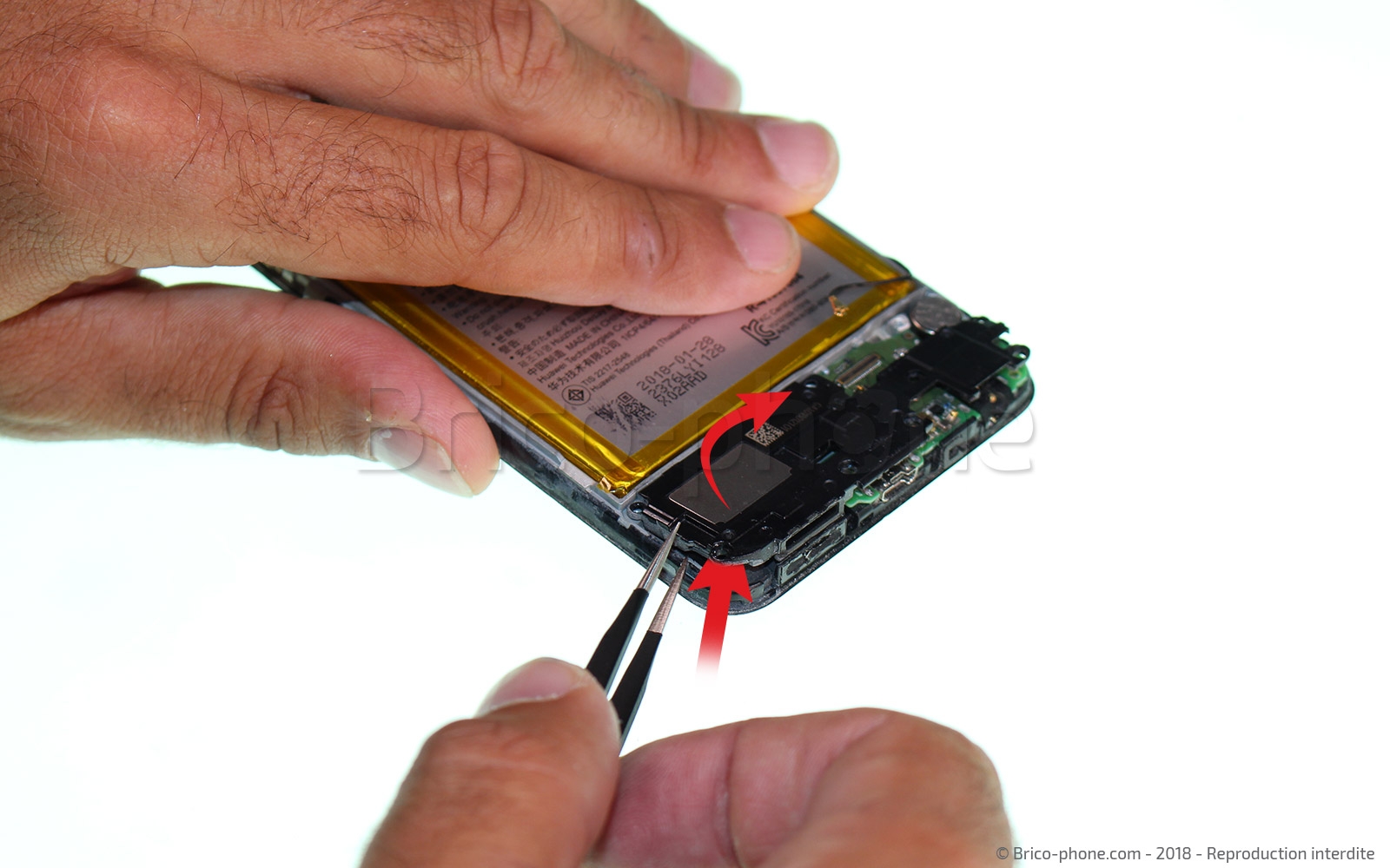 Changement d'écran (vitre+LCD) sur P Smart 2018 photo 2