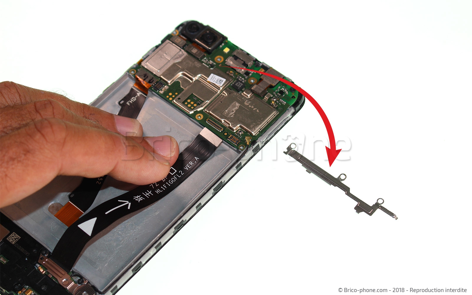 Changement d'écran (vitre+LCD) sur P Smart 2018 photo 3