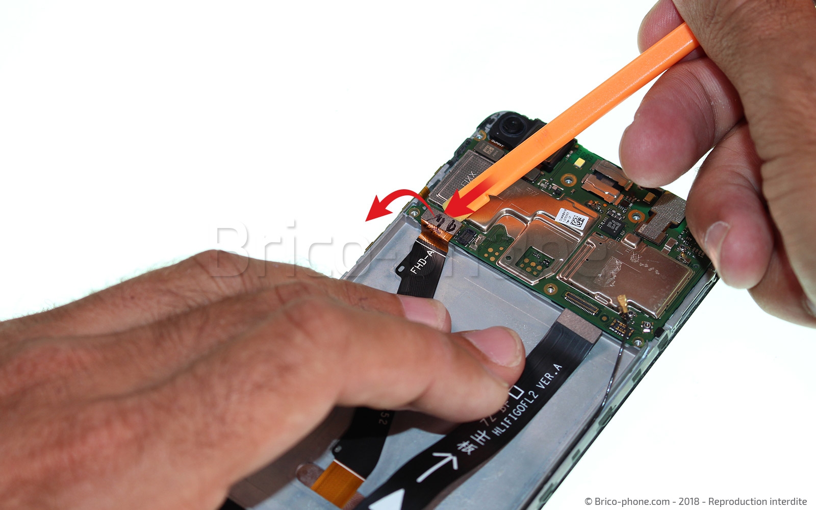 Changement d'écran (vitre+LCD) sur P Smart 2018 photo 3