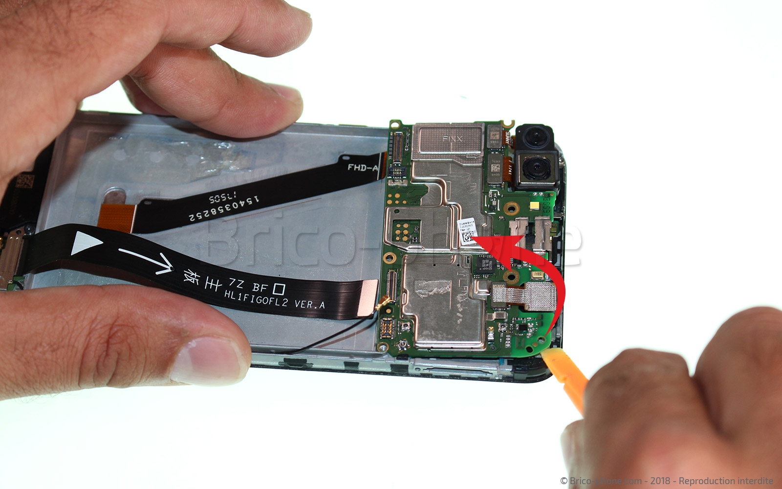 Changement d'écran (vitre+LCD) sur P Smart 2018 photo 1