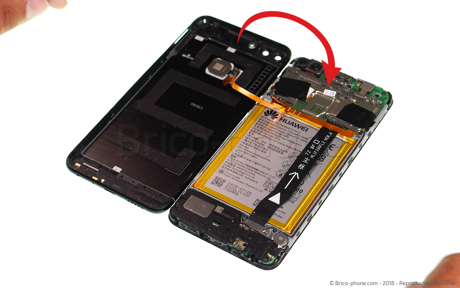 Changement de batterie sur P Smart 2018 photo 4