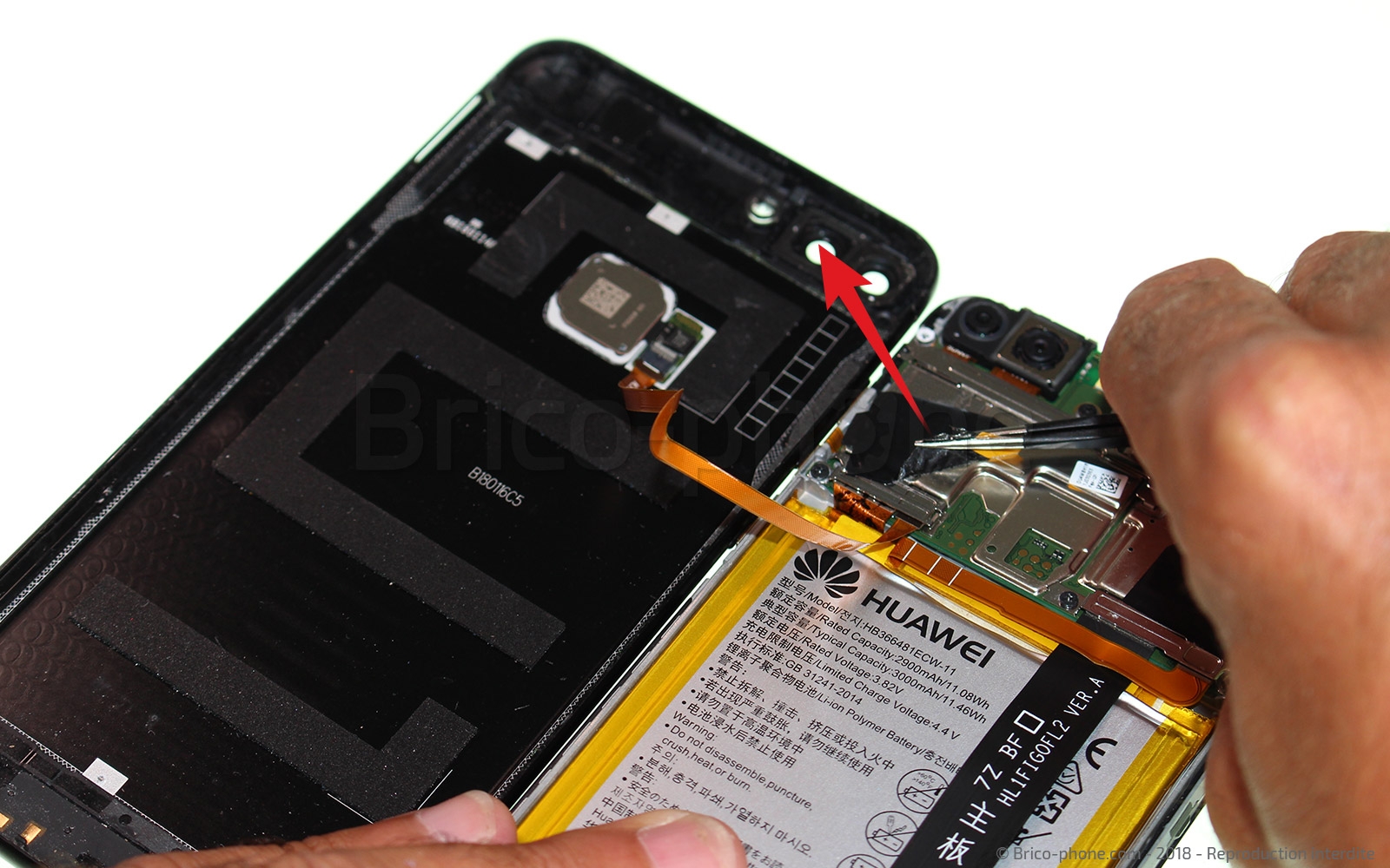 Changement de batterie sur P Smart 2018 photo 1