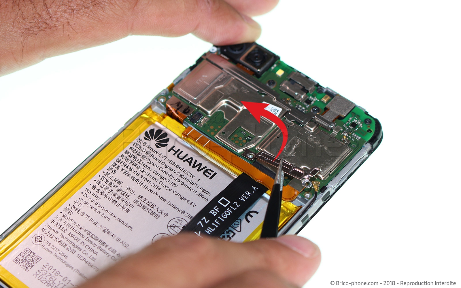 Changement de batterie sur P Smart 2018 photo 2