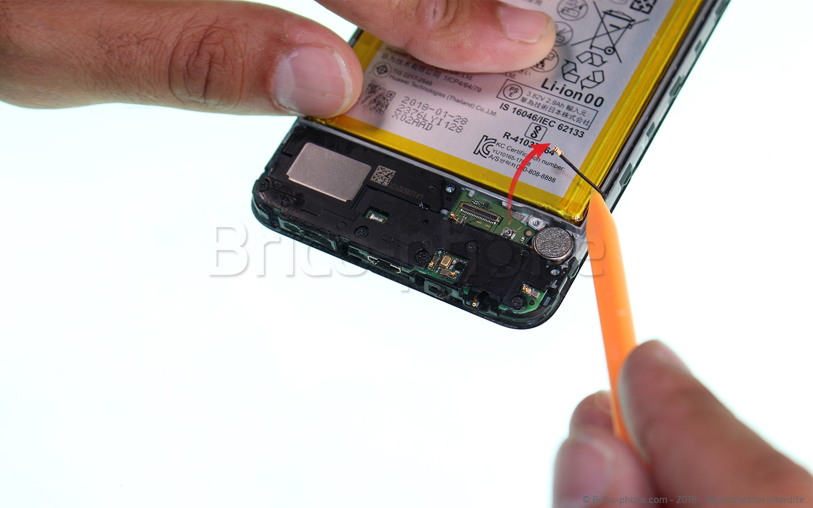 Changement du connecteur de charge sur P Smart 2018 photo 3