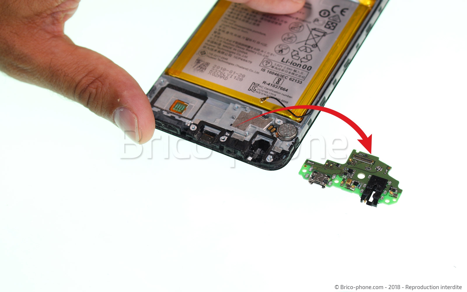 Changement du connecteur de charge sur P Smart 2018 photo 2