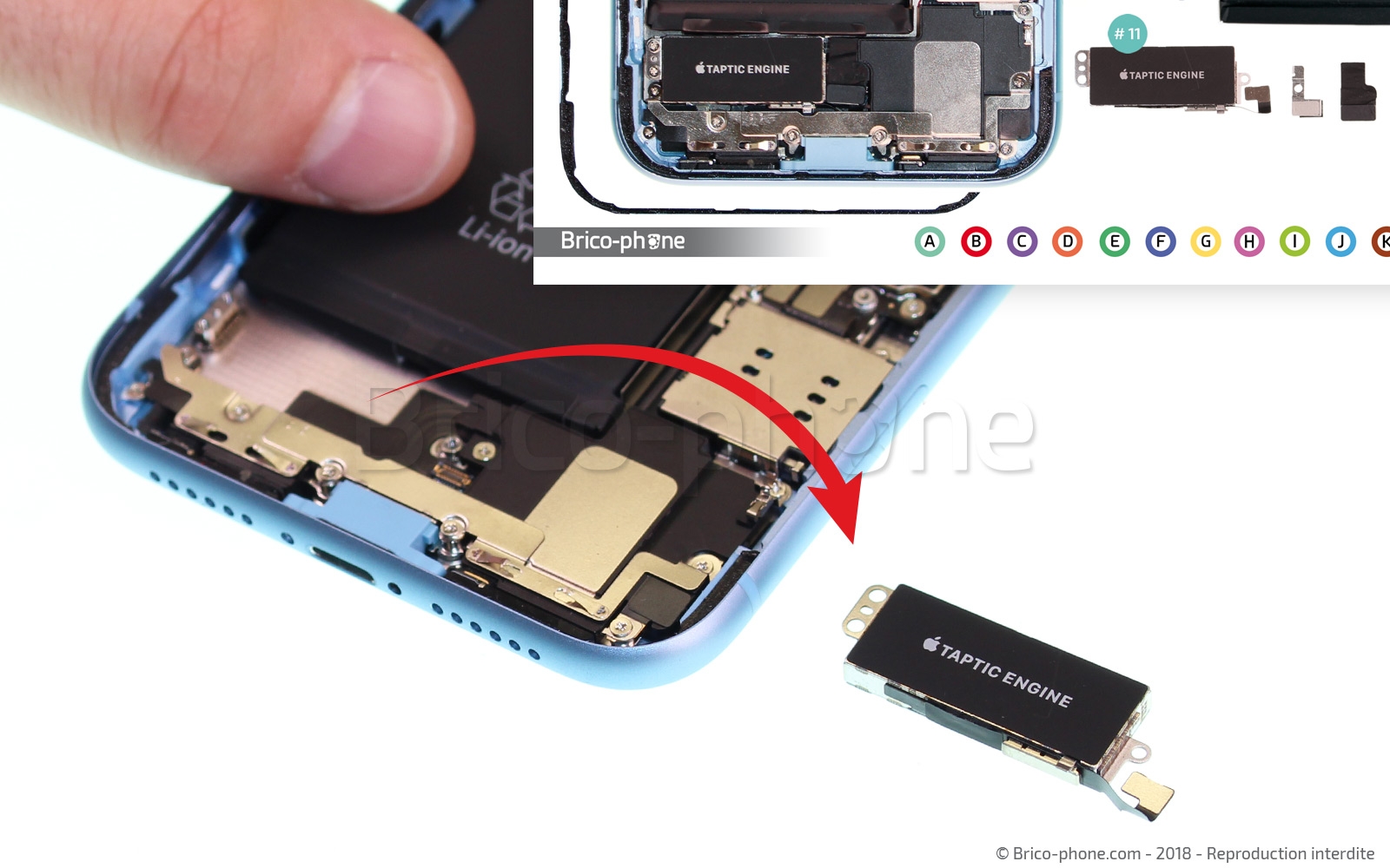 Changement de batterie sur iPhone XR photo 4