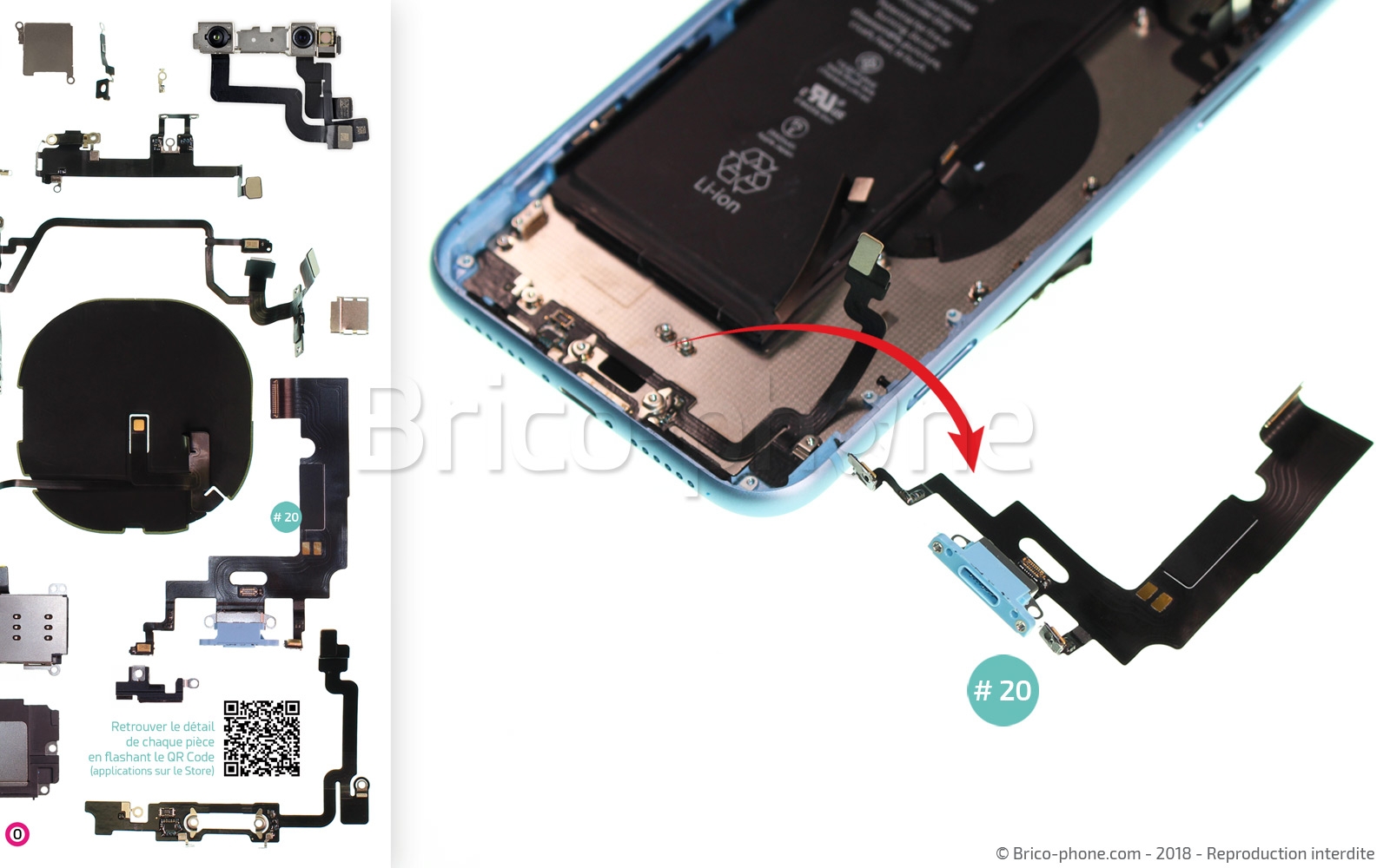 Changement d'antenne basse sur iPhone XR photo 4