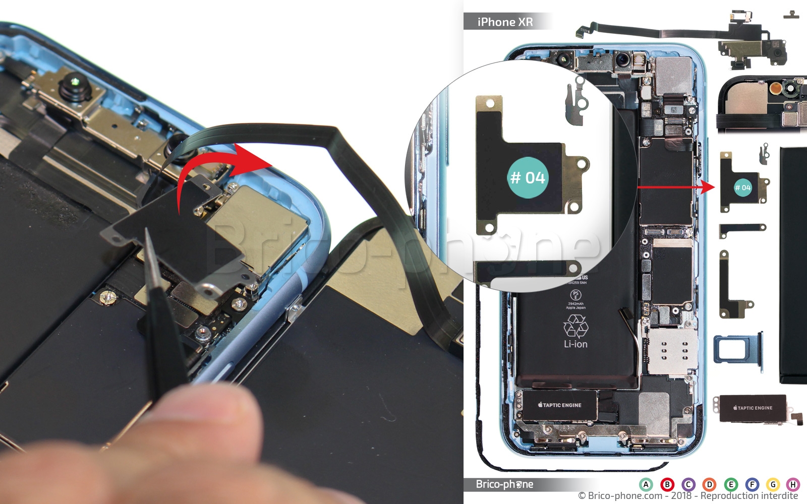 Changement d'antenne basse sur iPhone XR photo 4