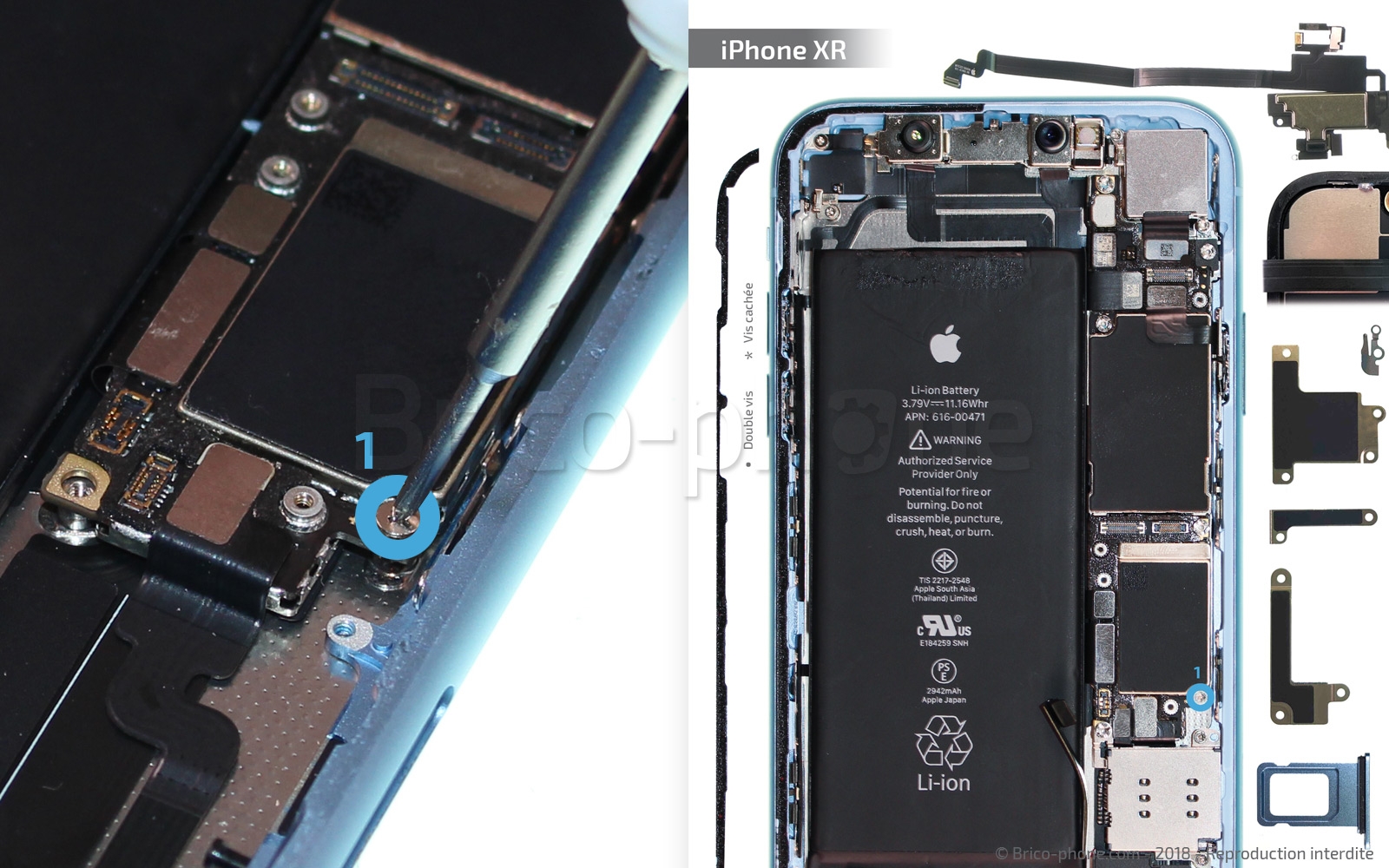 Changement d'antenne basse sur iPhone XR photo 2