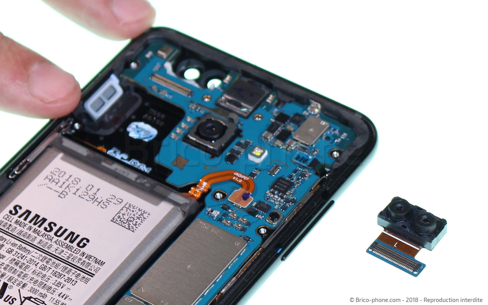 Démontage complet sur Galaxy A8 2018 photo 3