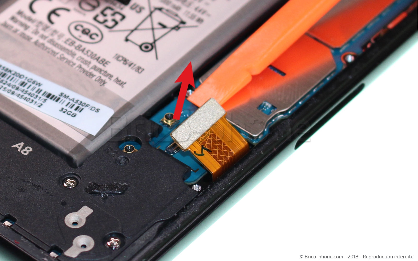 Démontage complet sur Galaxy A8 2018 photo 2