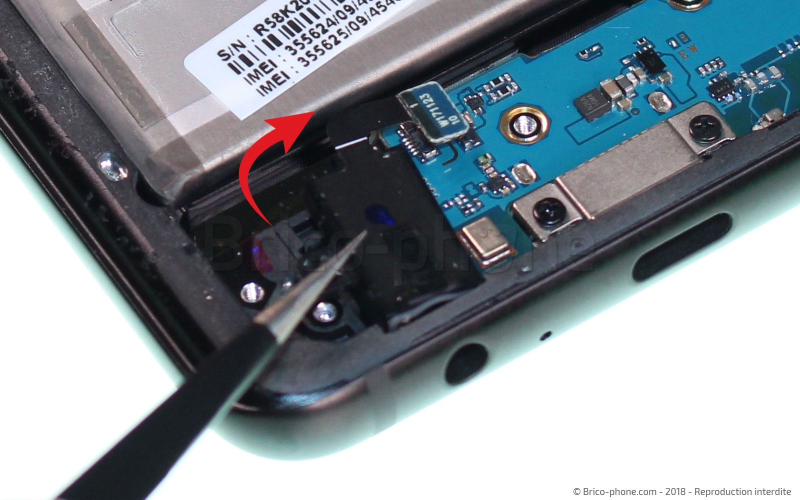 Démontage complet sur Galaxy A8 2018 photo 2