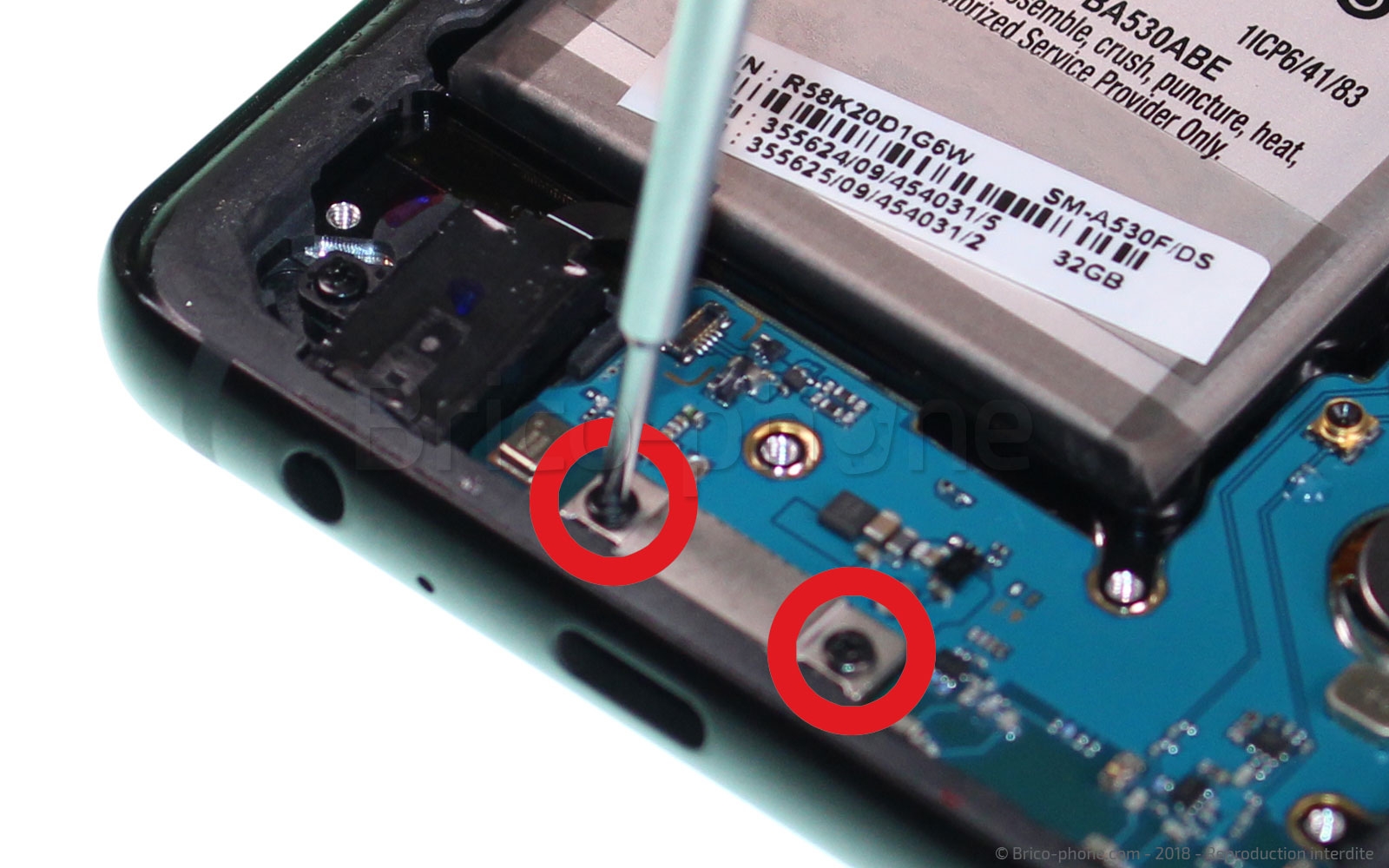 Démontage complet sur Galaxy A8 2018 photo 1