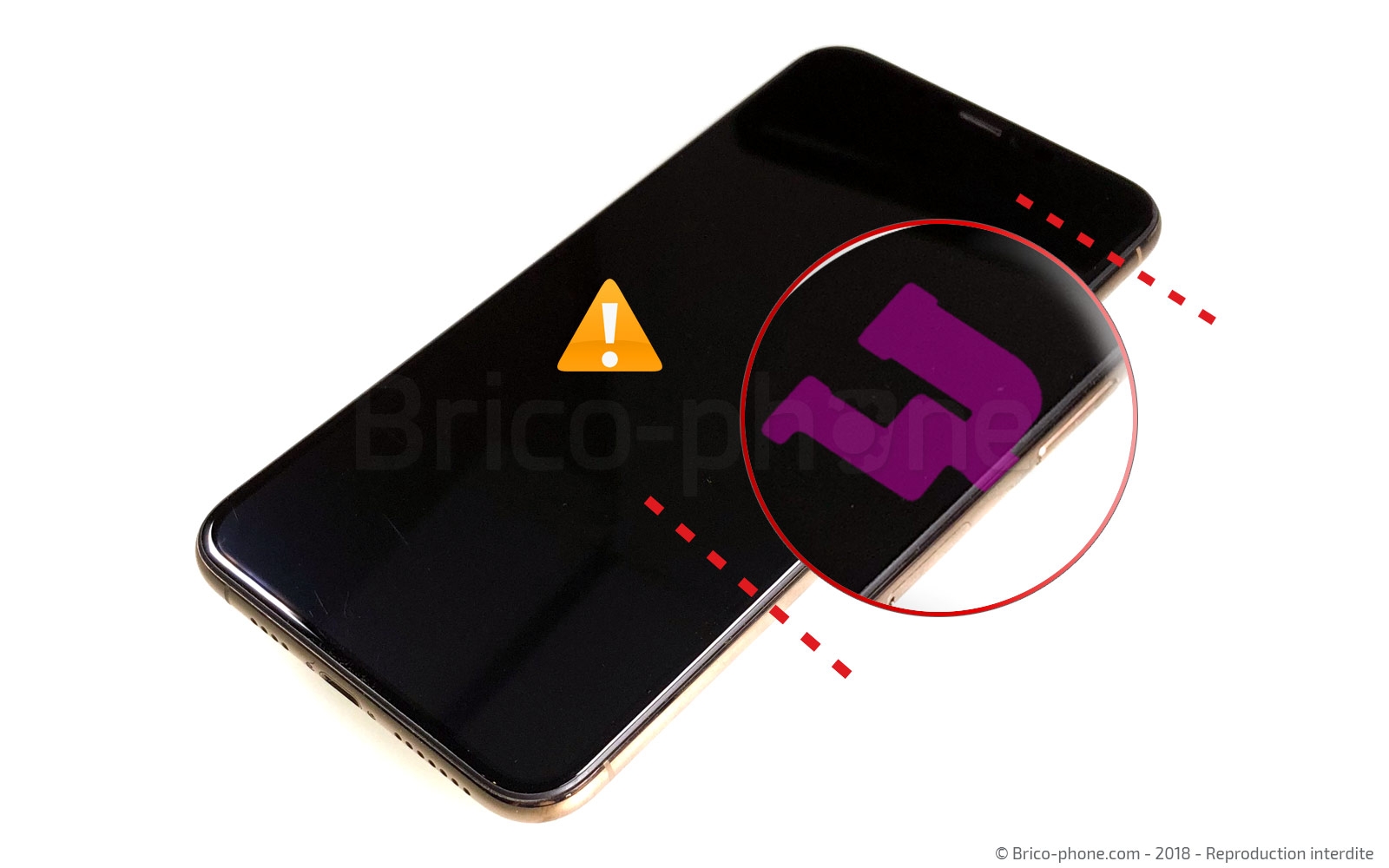 Changement de caméra avant Facetime sur iPhone XS photo 1