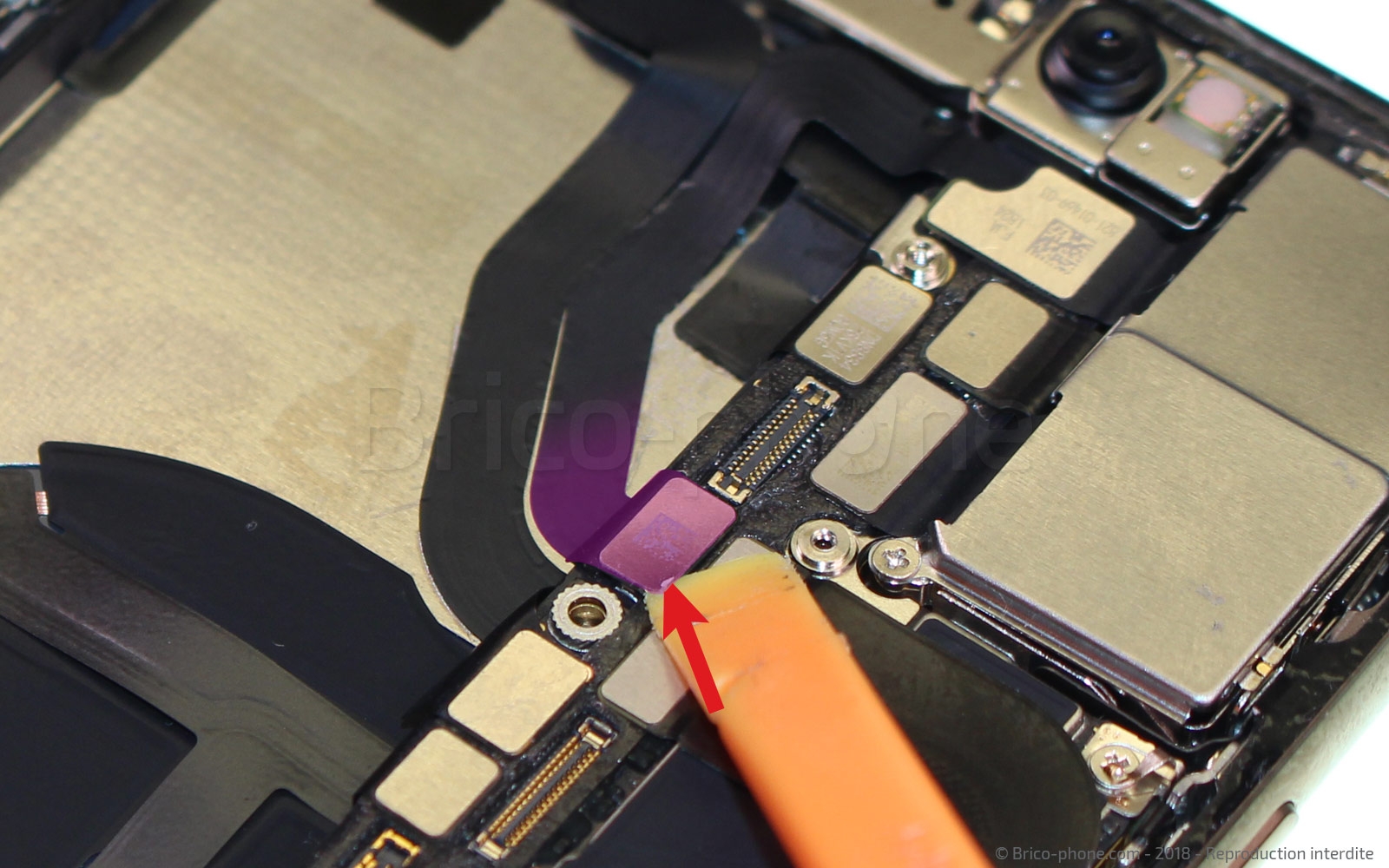 Changement de caméra avant Facetime sur iPhone XS photo 1