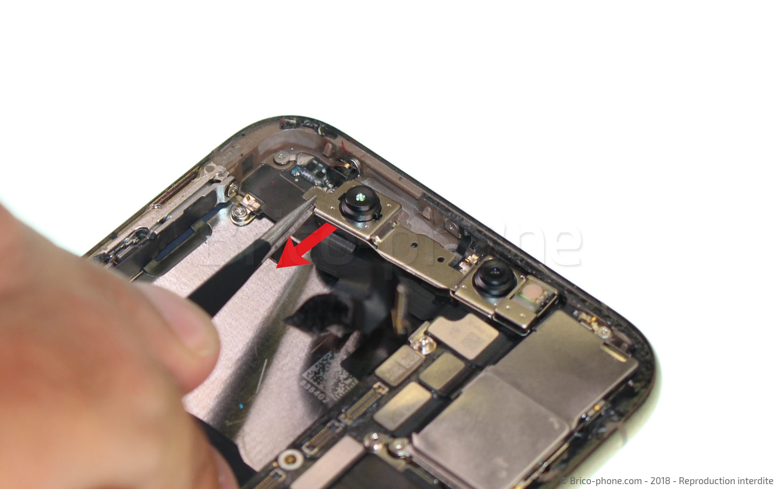 Changement de caméra avant Facetime sur iPhone XS photo 1