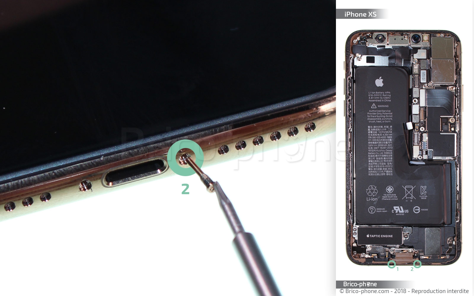 Changement de nappe volume et induction sur iPhone XS photo 2