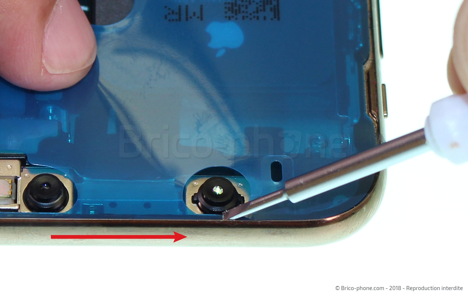 Changement de nappe volume et induction sur iPhone XS photo 2