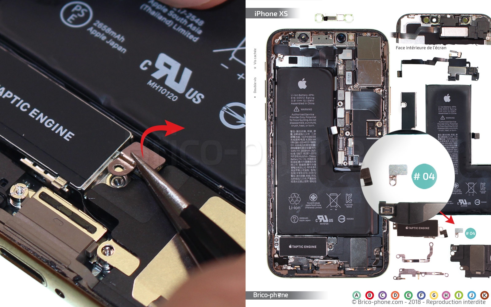 Changement de nappe volume et induction sur iPhone XS photo 2