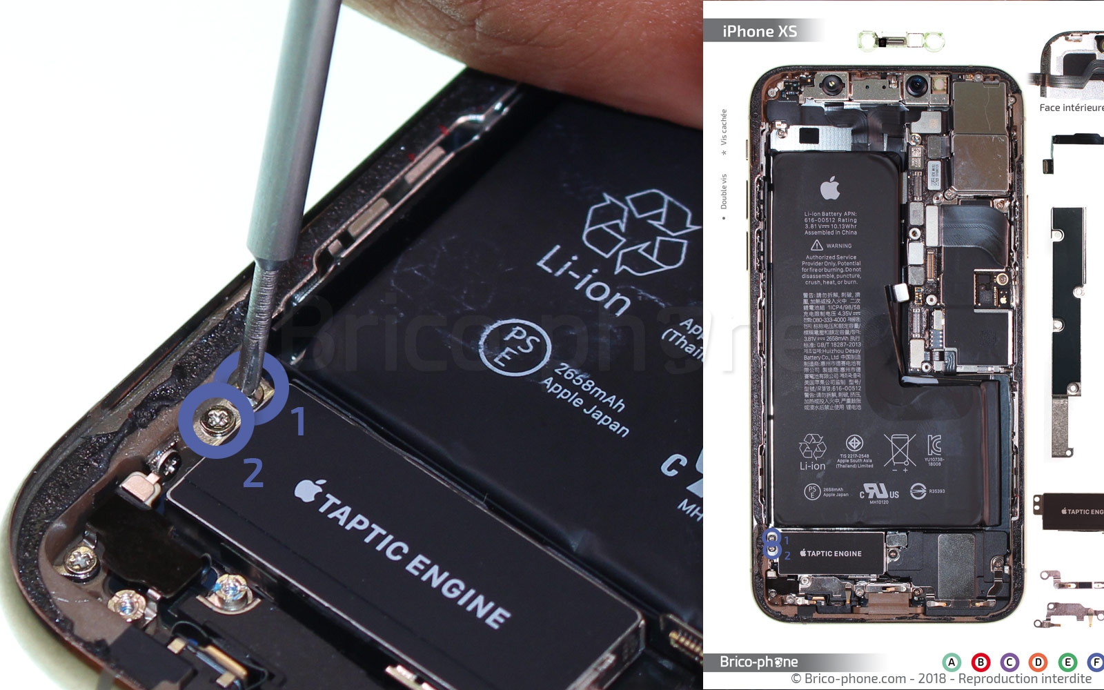 Changement de nappe volume et induction sur iPhone XS photo 1