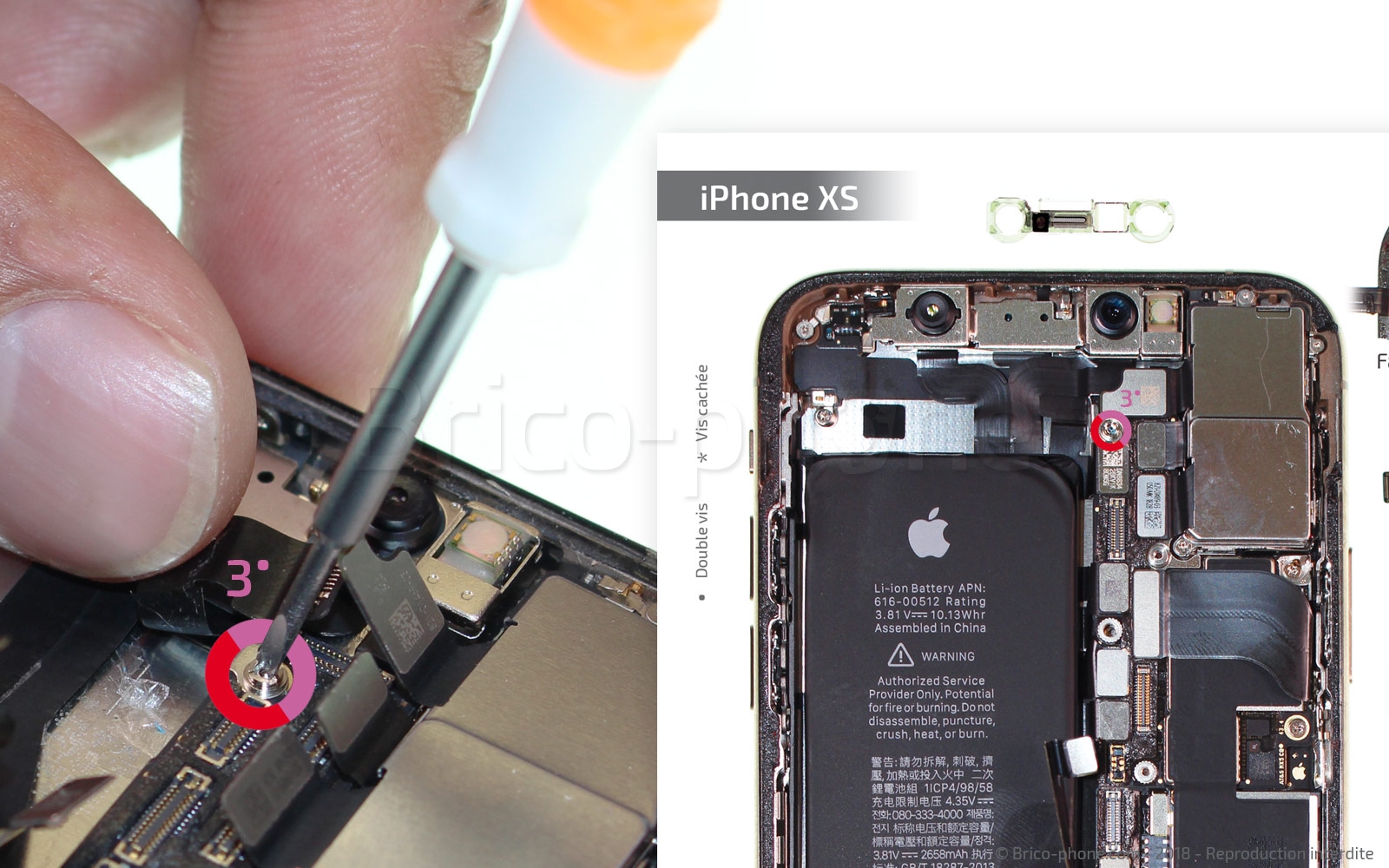 Changement de nappe volume et induction sur iPhone XS photo 4