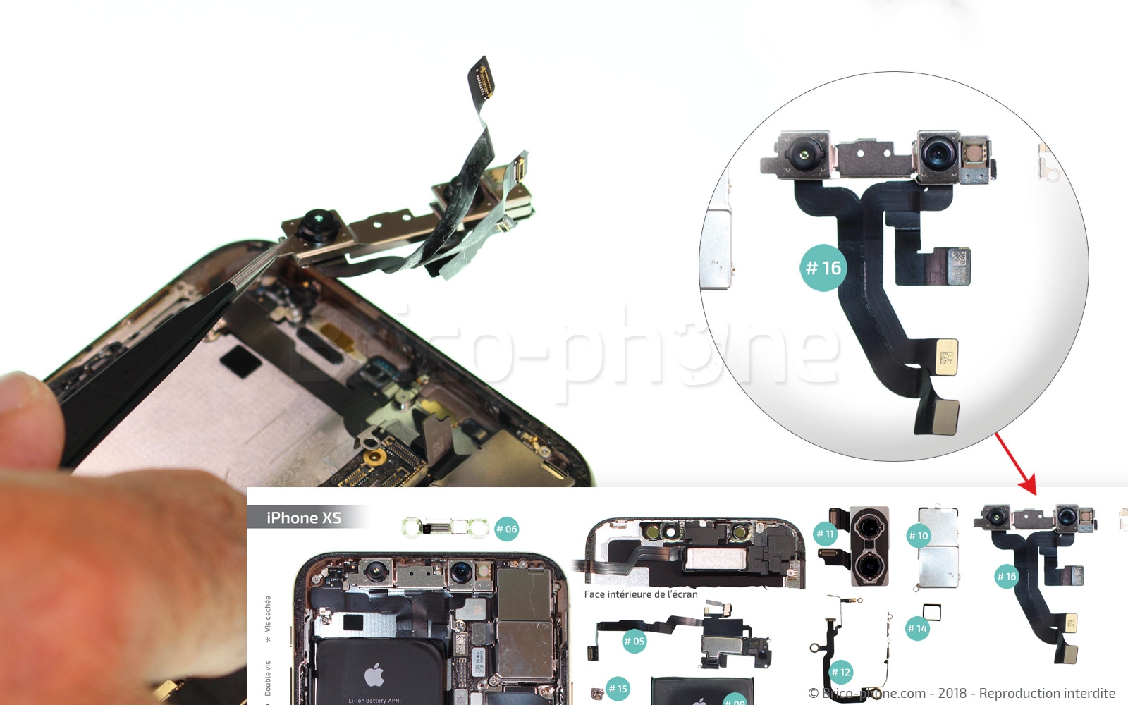 Changement de nappe volume et induction sur iPhone XS photo 2