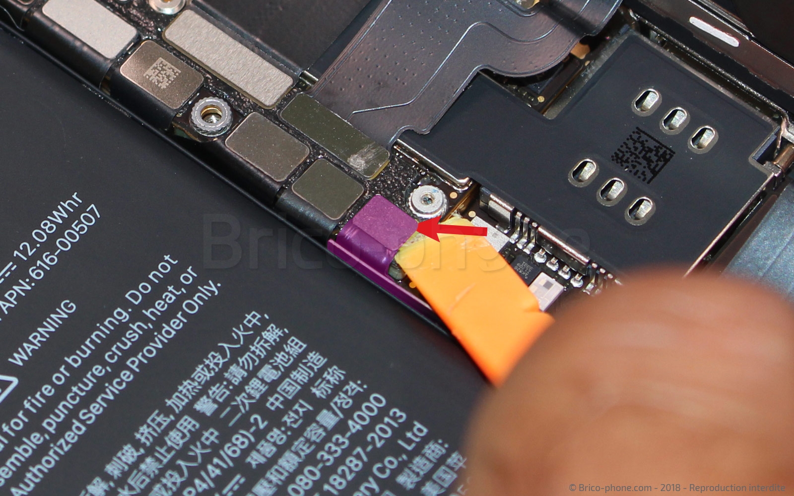 Changement du connecteur de charge sur iPhone XS Max photo 1