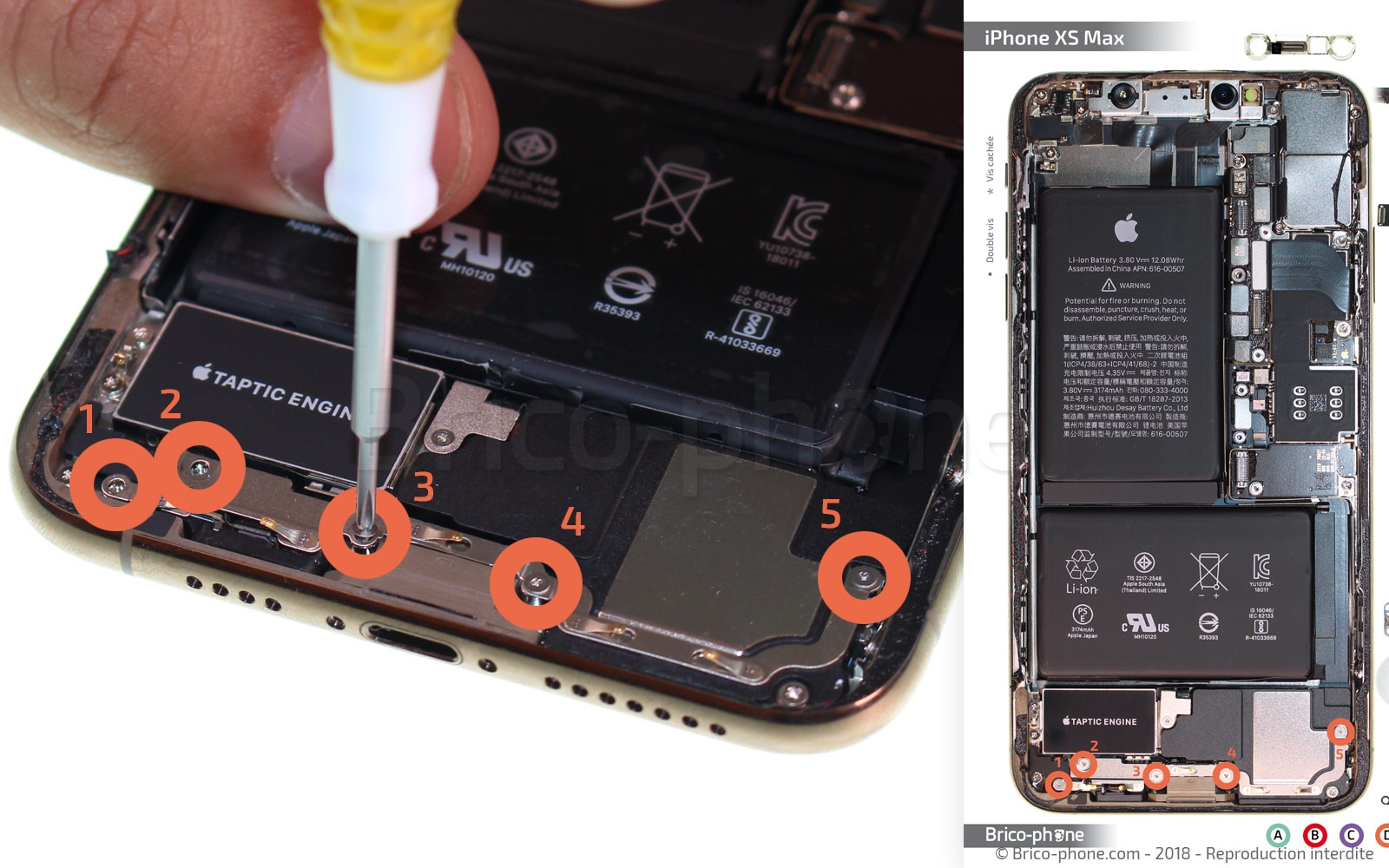 Changement du connecteur de charge sur iPhone XS Max photo 1