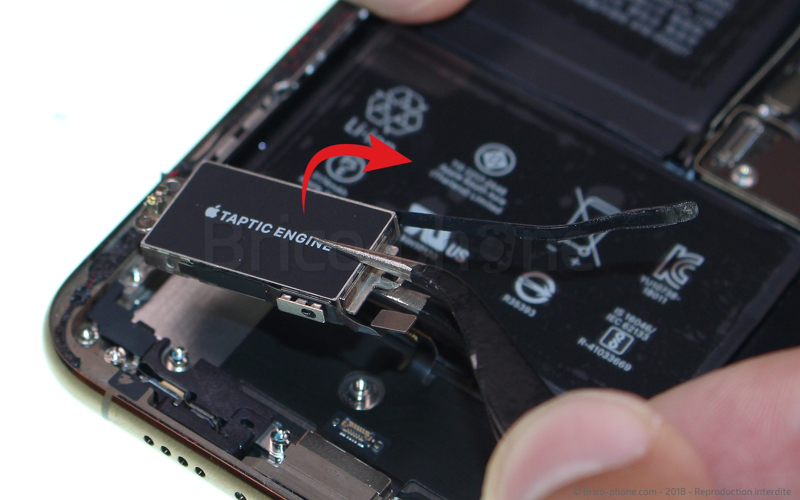 Changement du connecteur de charge sur iPhone XS Max photo 3