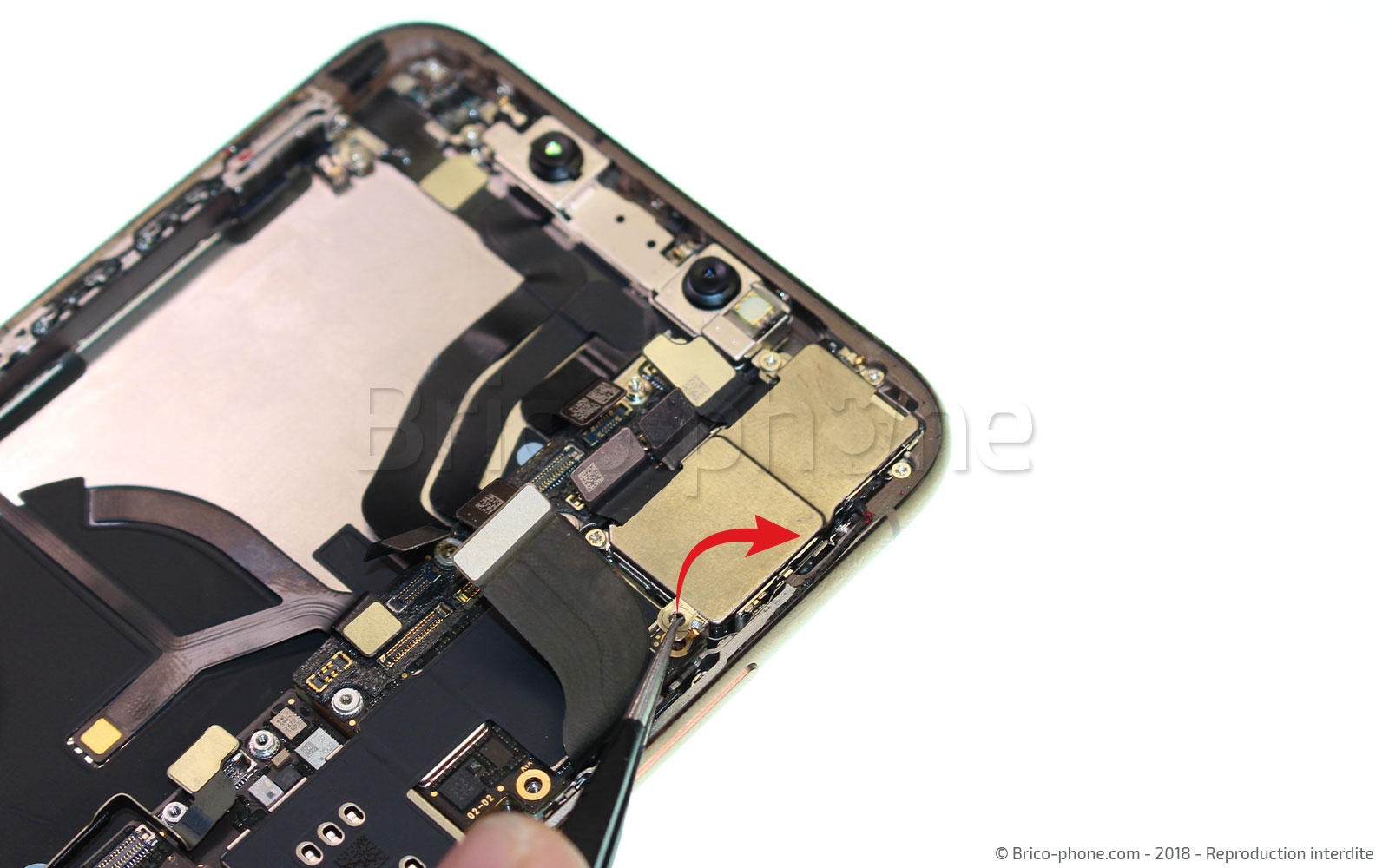 Changement du connecteur de charge sur iPhone XS Max photo 2