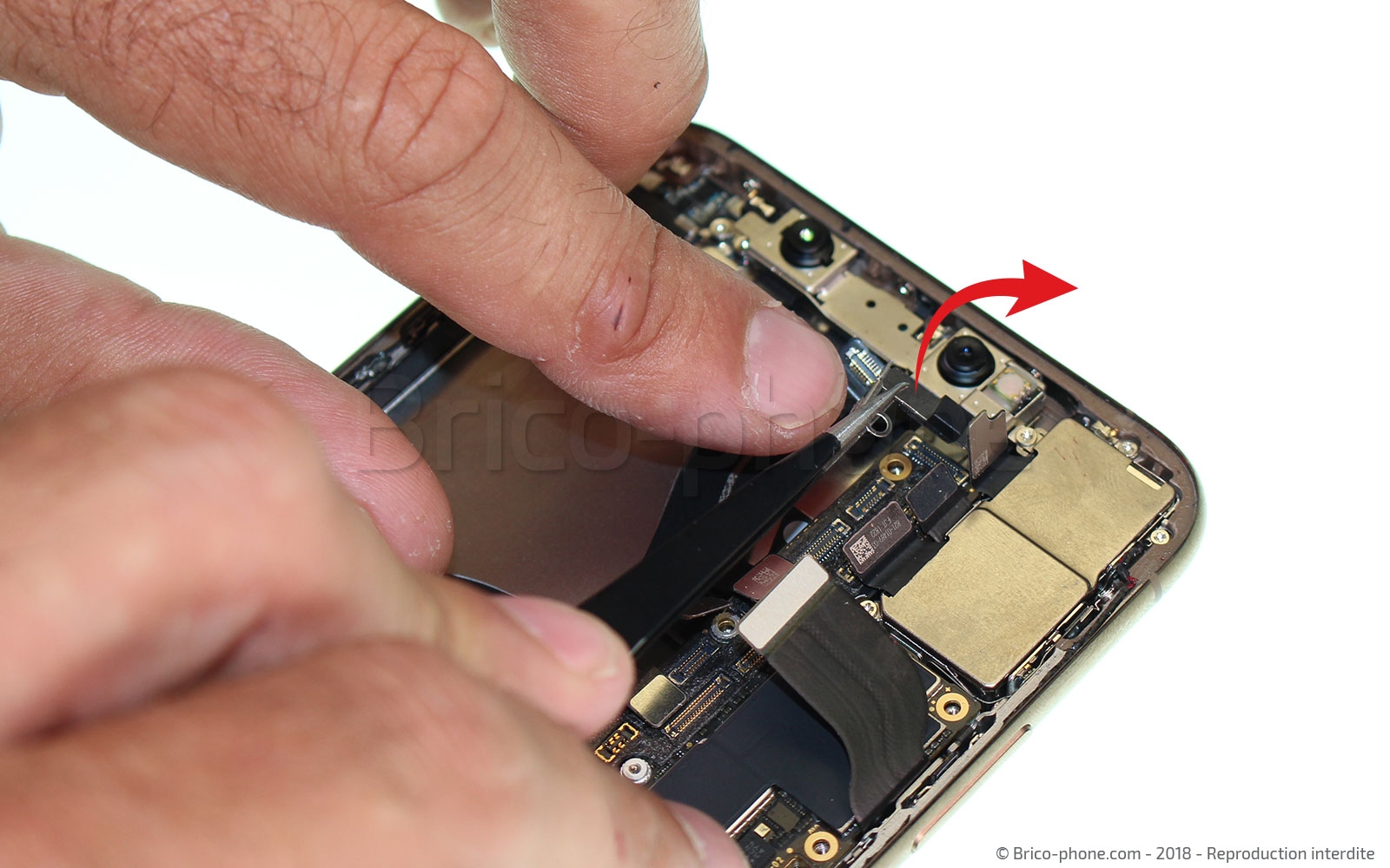 Changement du connecteur de charge sur iPhone XS Max photo 4