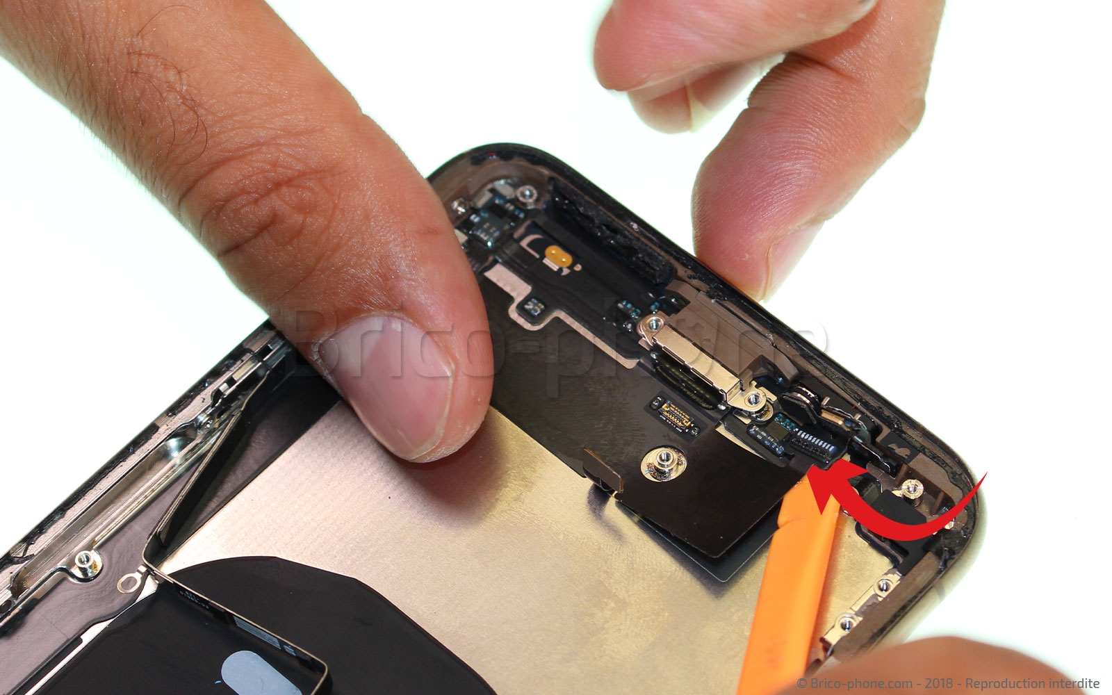 Changement du connecteur de charge sur iPhone XS Max photo 1