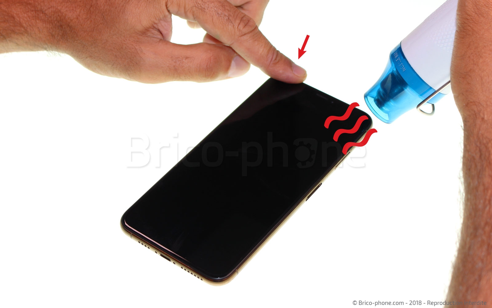 Changement du haut-parleur interne sur iPhone XS Max photo 2