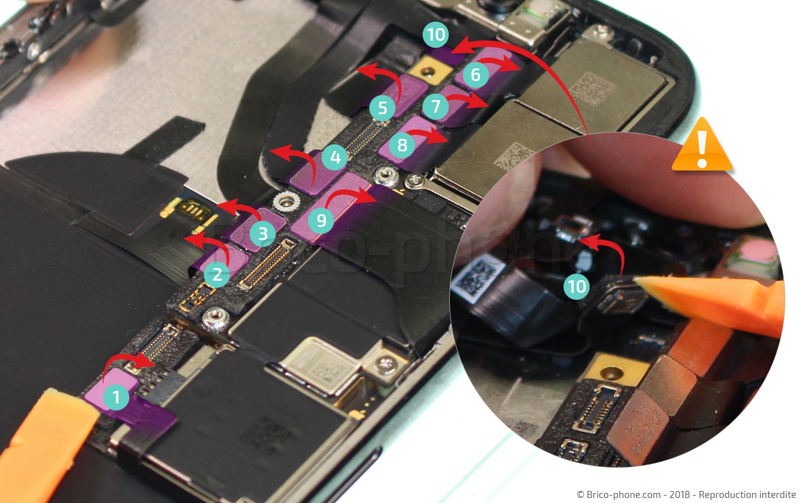 Démontage complet sur iPhone X photo 1