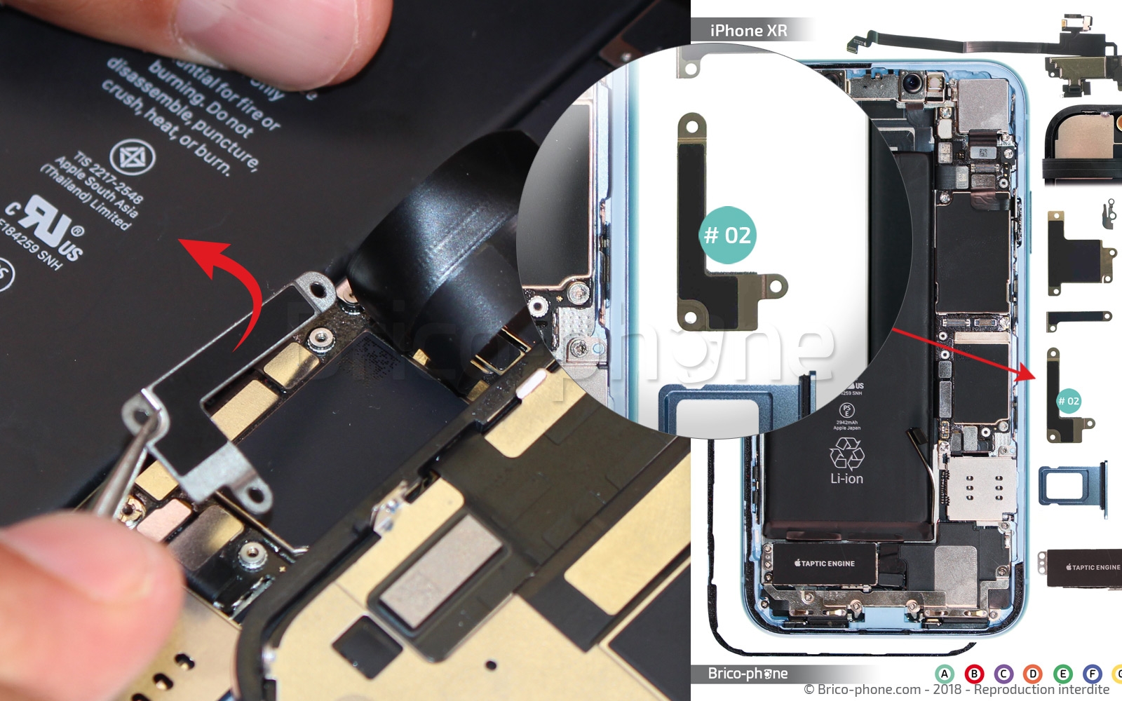Changement du connecteur de charge sur iPhone XR photo 2