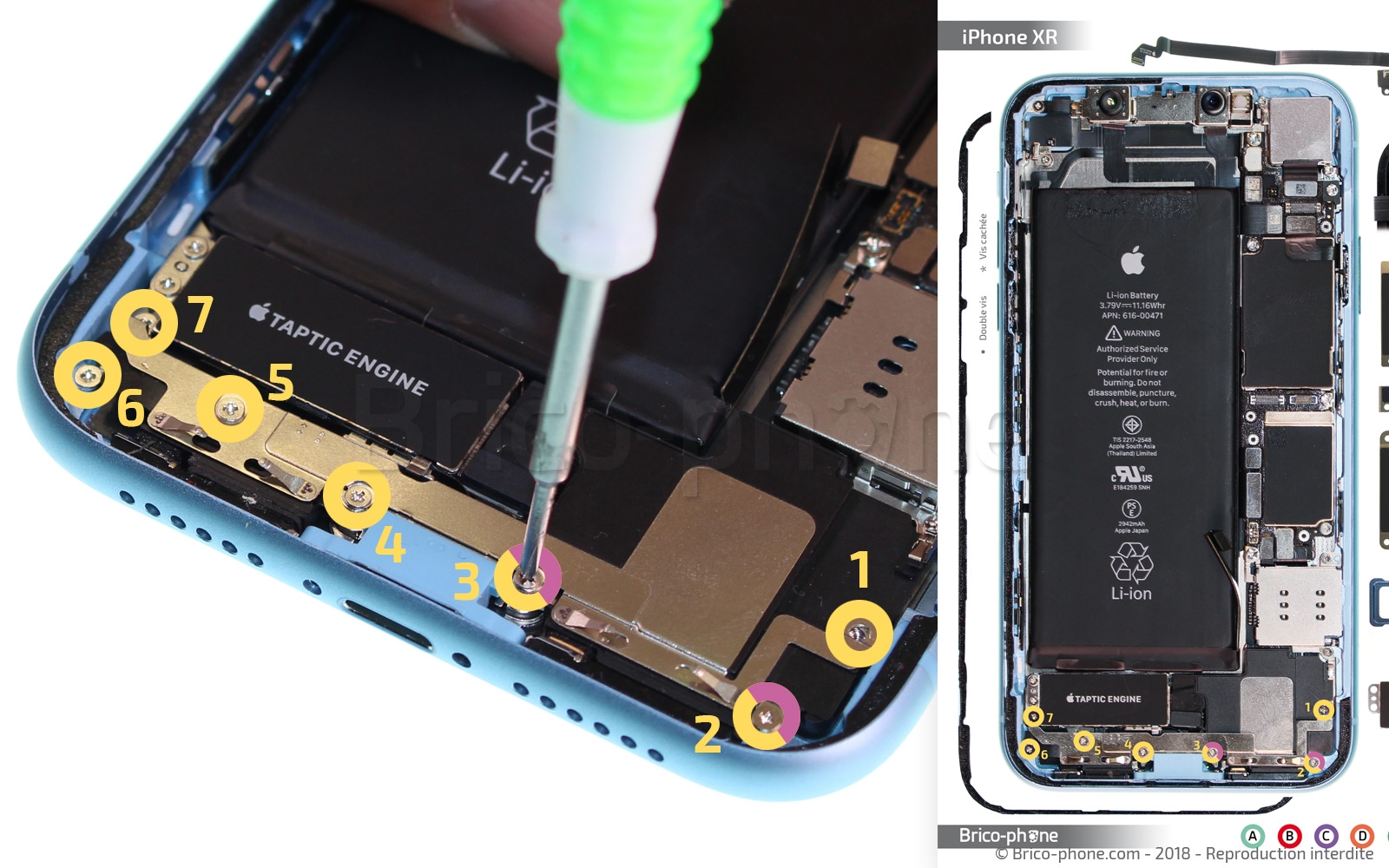 Changement du connecteur de charge sur iPhone XR photo 1