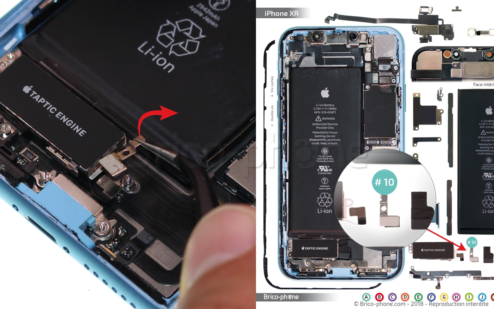 Changement du connecteur de charge sur iPhone XR photo 2