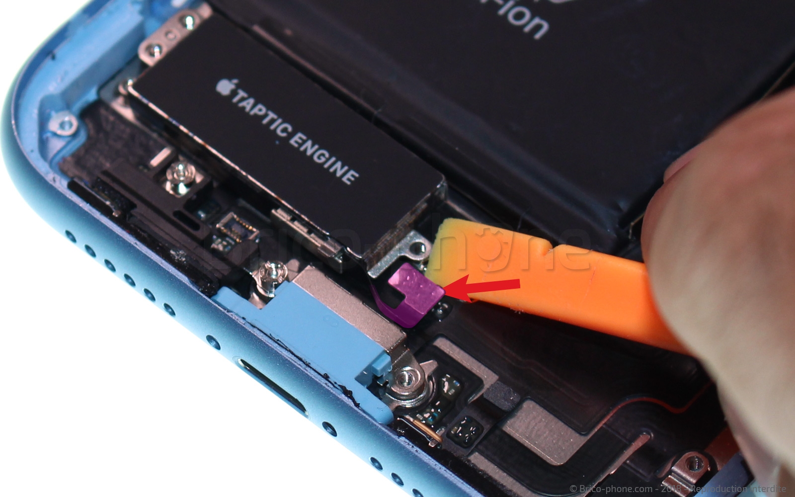 Changement du connecteur de charge sur iPhone XR photo 1