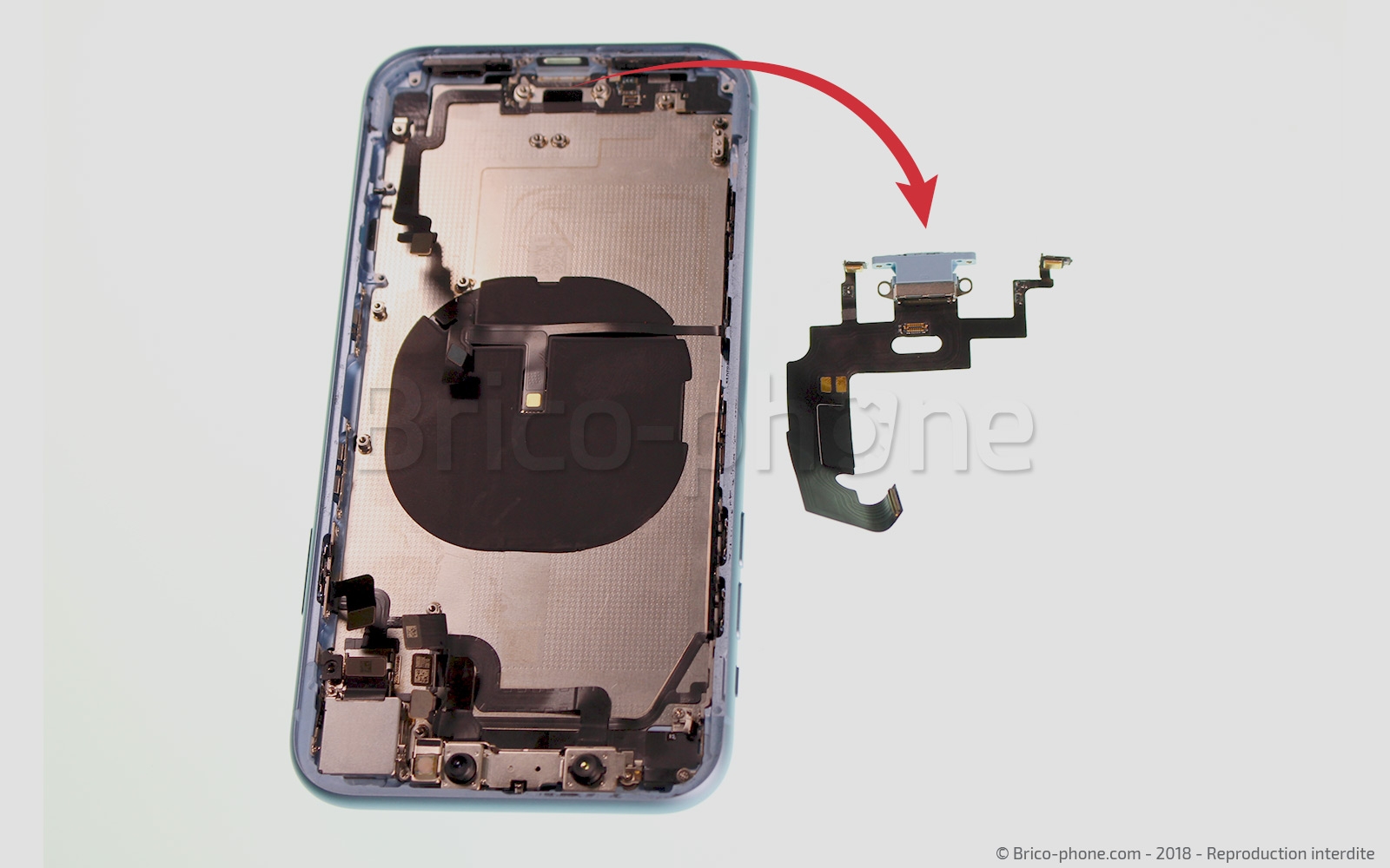 Démontage complet  sur iPhone XR photo 3