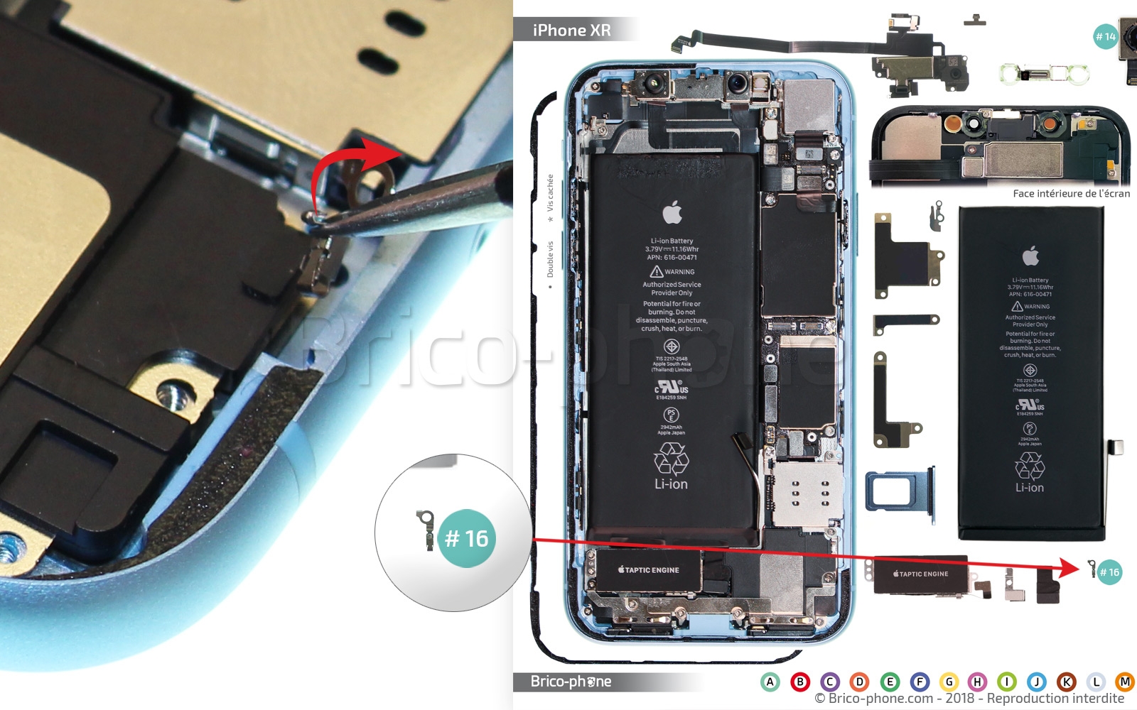 Démontage complet  sur iPhone XR photo 3