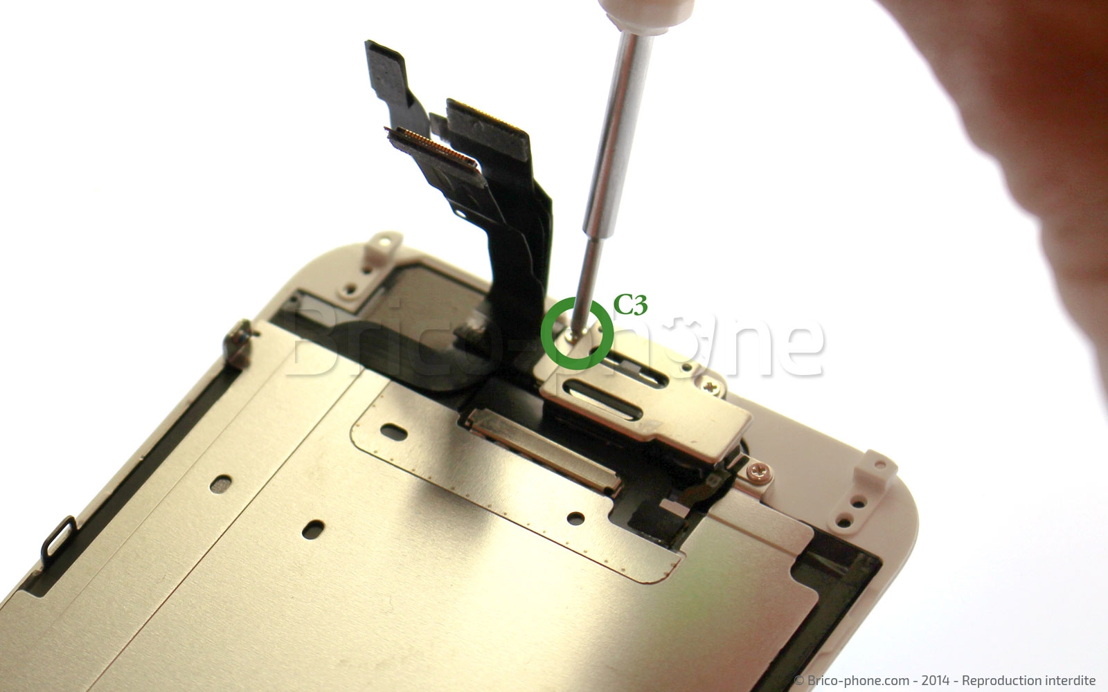 Changement de nappe caméra avant Facetime sur iPhone 6 photo 2