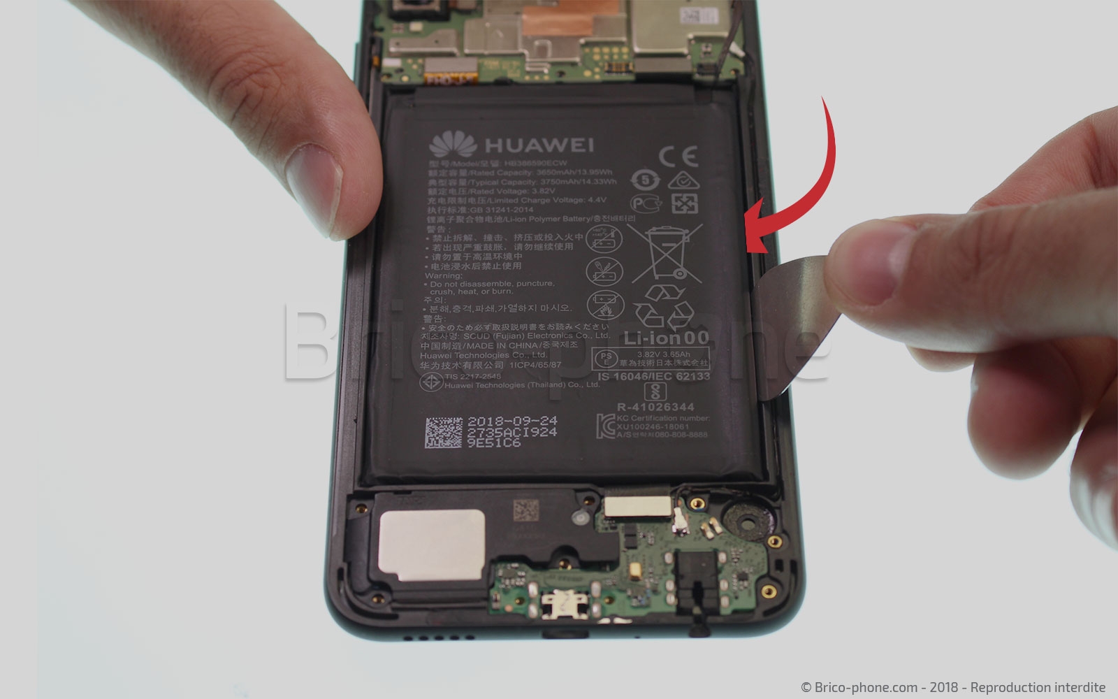 Changement d'écran (vitre+LCD) sur Honor 8X photo 1