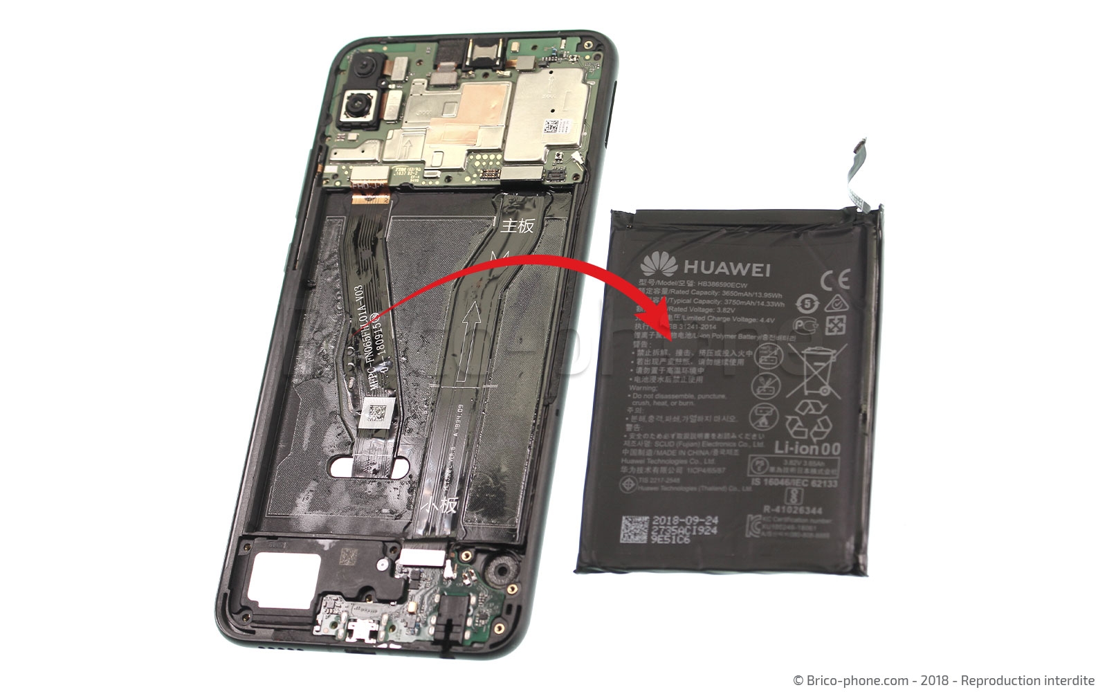 Changement d'écran (vitre+LCD) sur Honor 8X photo 4