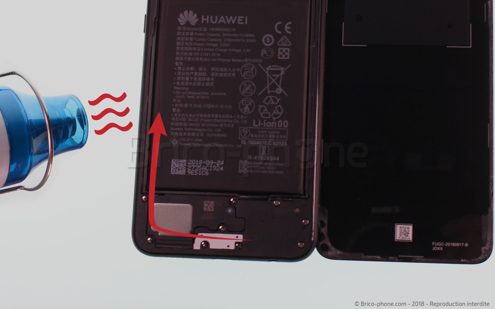 Changement du connecteur de charge sur Honor 8X photo 1